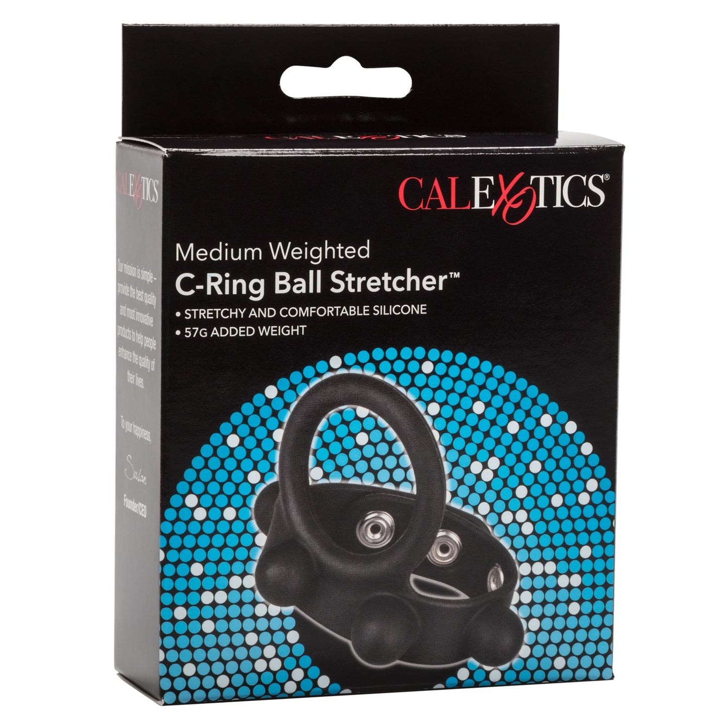 Silicone Medium Weighted C-Ring Ball Stretcher