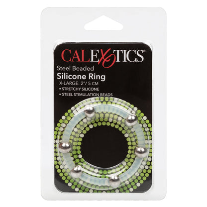 Steel Beaded Silicone Ring - Extra Large