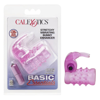 Basic Essentials Stretchy Vibrating Bunny Enhancer