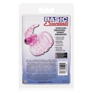 Basic Essentials Stretchy Vibrating Bunny Enhancer