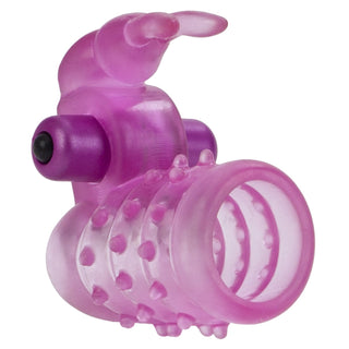 Basic Essentials Stretchy Vibrating Bunny Enhancer