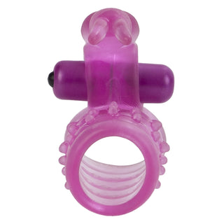 Basic Essentials Stretchy Vibrating Bunny Enhancer