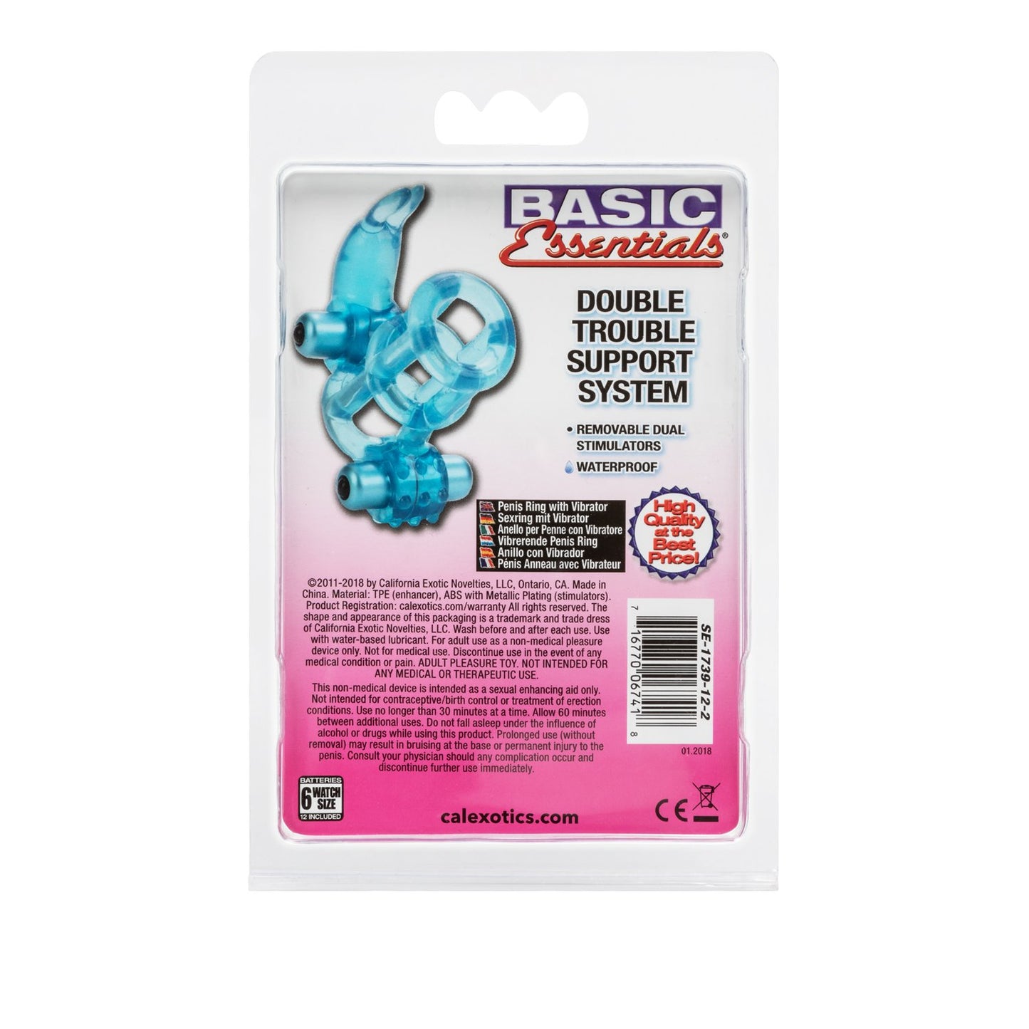 Basic Essentials Double Trouble Vibrating Support System