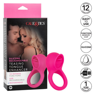 Silicone Rechargeable Teasing Tongue Enhancer