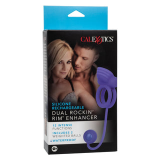 Silicone Rechargeable Dual Rockin' Rim Enhancer