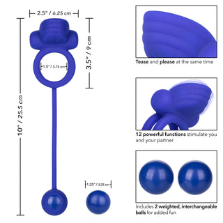 Silicone Rechargeable Dual Rockin' Rim Enhancer