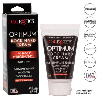 Optimum™ Rock Hard Cream 2 oz - Packaged