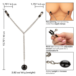 Nipple Play Weighted Disc Nipple Clamps