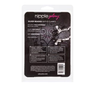 Nipple Play Silver Beaded Nipple Clamps