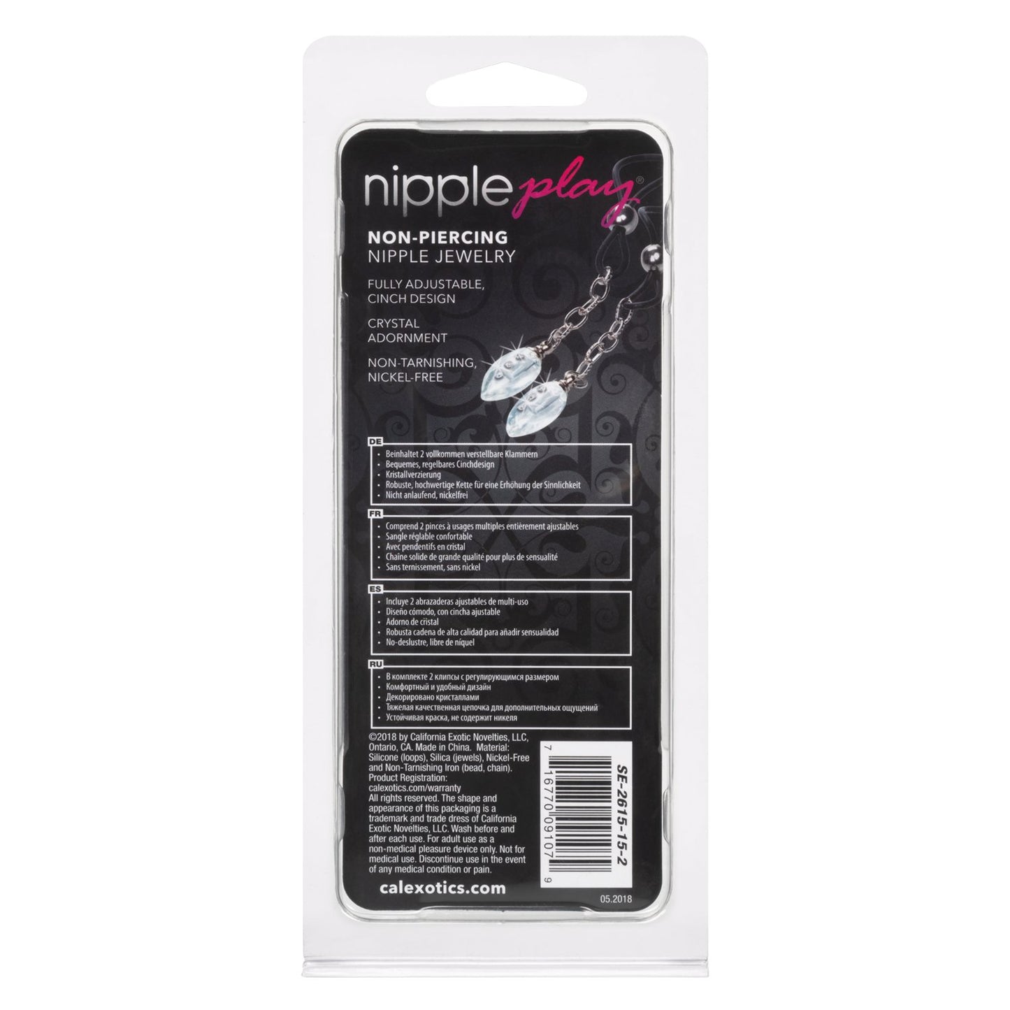 Nipple Play Non-Piercing Nipple Jewelry Crystal Teardrop