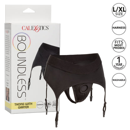 Boundless Thong with Garter  L/XL