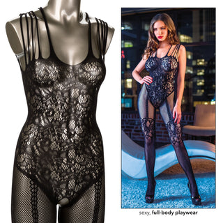 Scandal® Strappy Lace Body Suit