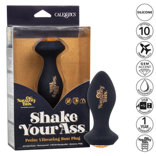 Naughty Bits Shake Your Ass Petite Vibrating Butt Plug