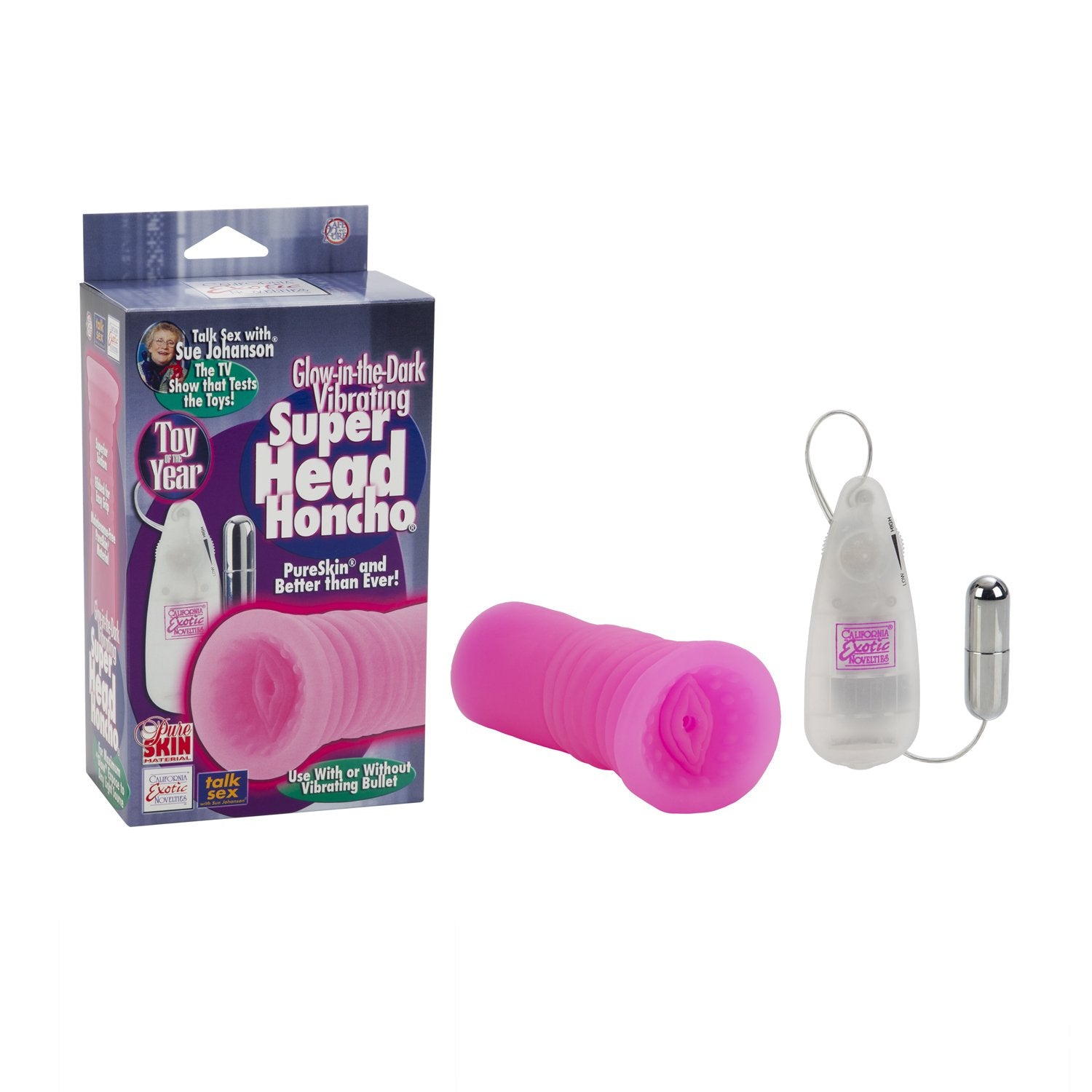 Sue Johanson Glow-in-the-Dark Vibrating Super Head Honcho Excitement Sue Johanson Glow-in-the-Dark Vibrating Super Head Honcho Excitement