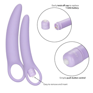 Dr. Laura Berman Isabelle Set of 2 Vibrating Silicone Dilators